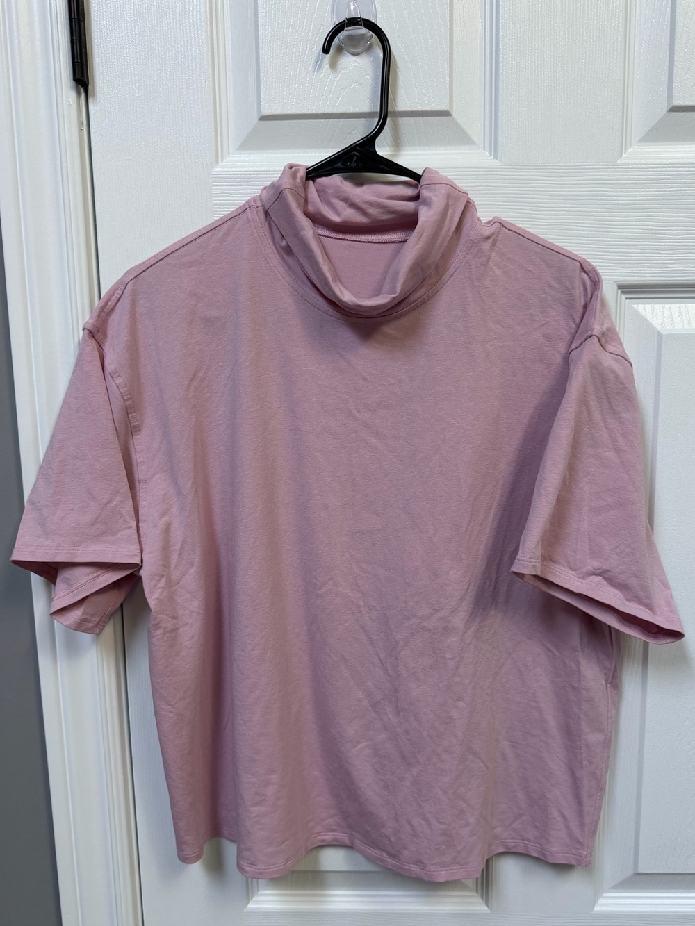 Lululemon Dusty Pink Short Sleeve Mock Neck Tee